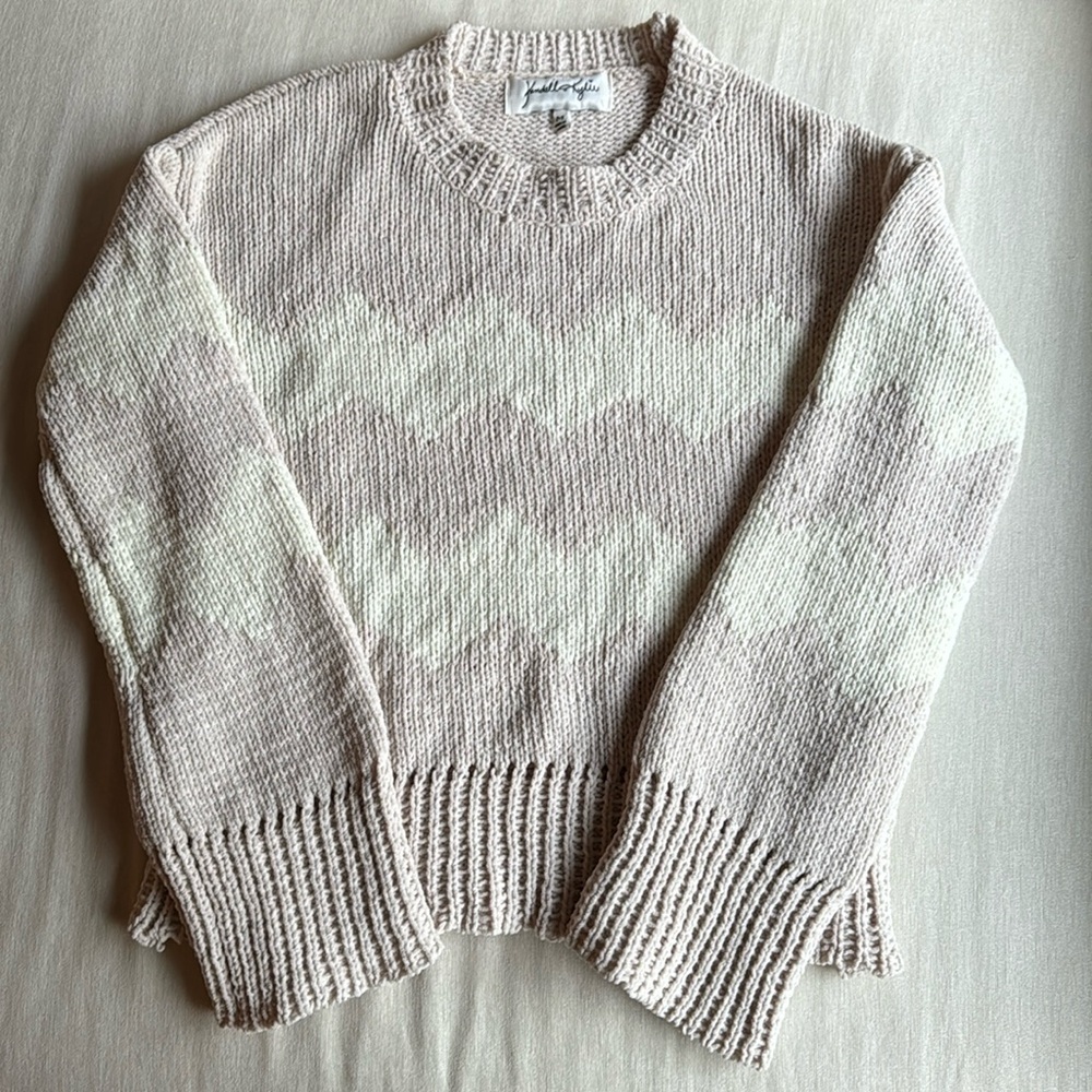 Beige and cream sweater